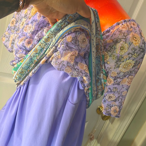 LC LAUREN CONRAD Floral Boho Blouse Top - Picture 11 of 13